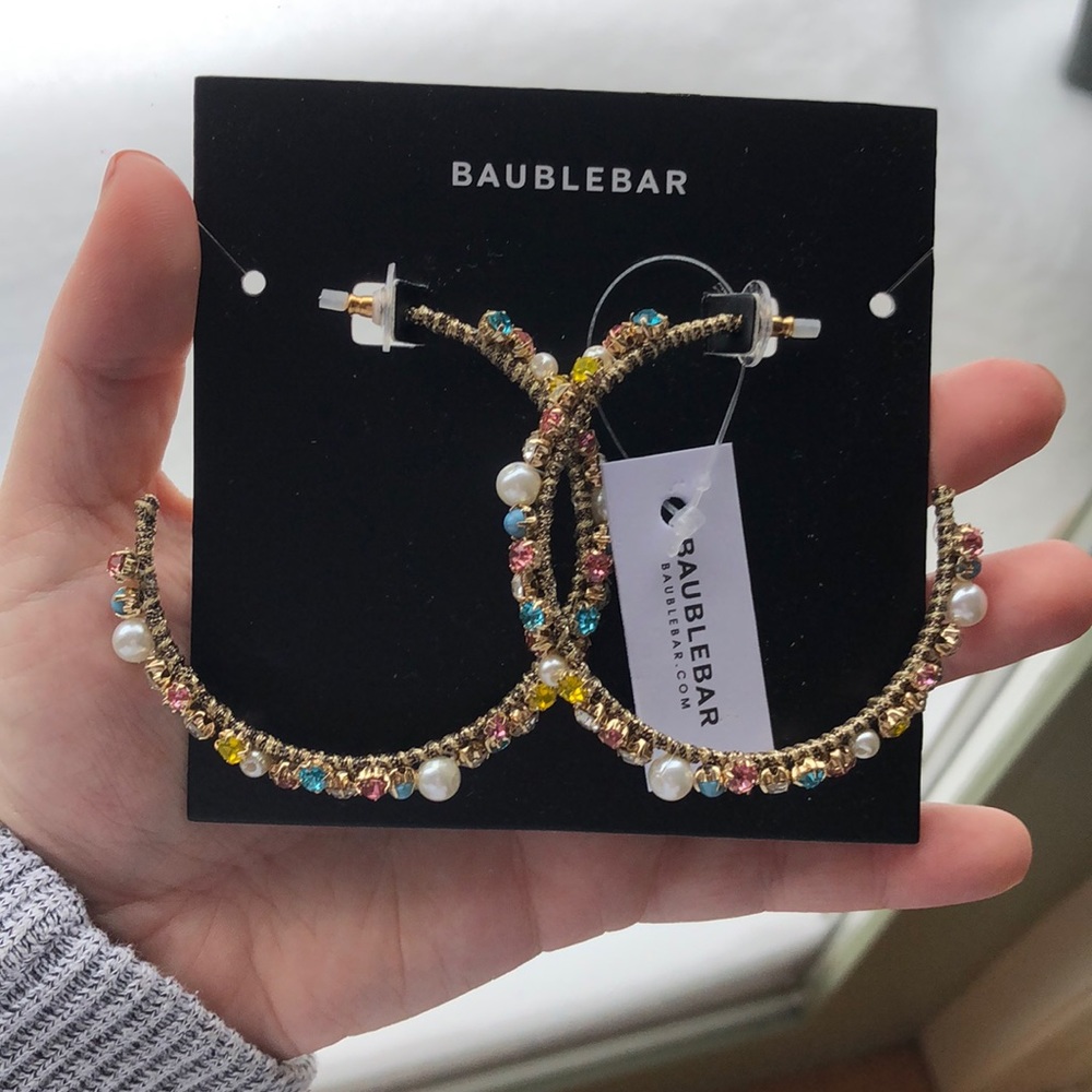 Bauble Bar Hoop Earrings